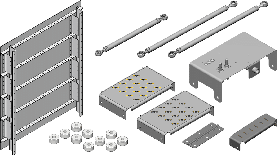 Standard parts and electrical modules for aircraft mechanic examinations CAT B1 CAT B2